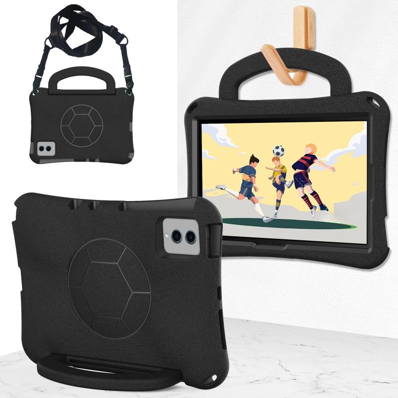 Voetbal EVA Cover voor Samsung Galaxy Tab S7 S8 S9 S11 11 S10 Lite FE 10.9 Inch A11 A9 8.7 Plus 11  A7 Lite A7 10.4 S6 Lite A8 SM-T290 SM-T295 zwart