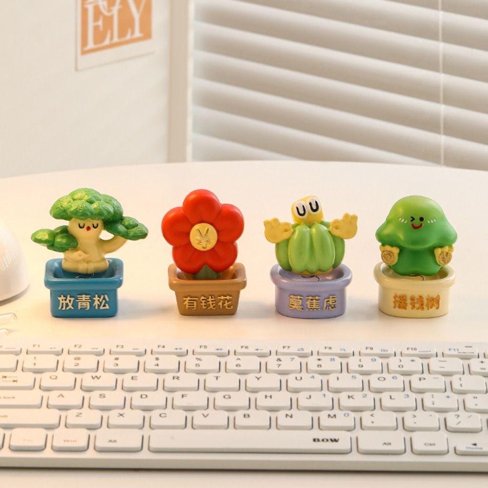 

Shake Head Motivational Miniature Figures Resin Table Decoration Doll Hobby Collectibles Gifts Style D