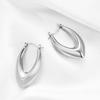 Retro V-Shaped Stainless Steel Hoop Earrings