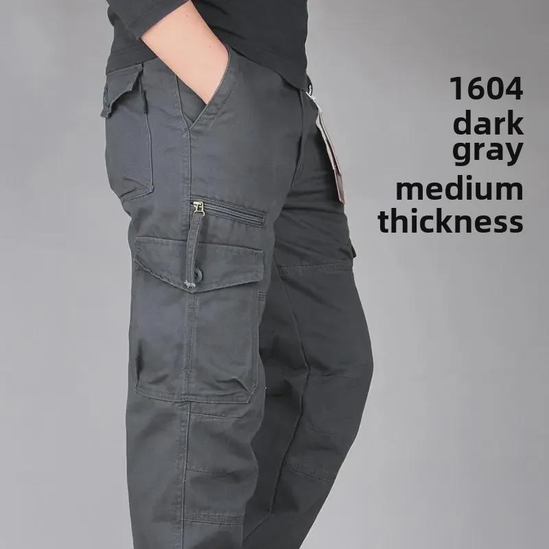 Men's Spring Loose Straight Sports Casual Trousers - Durable Outdoor Wear-Resistant Overalls