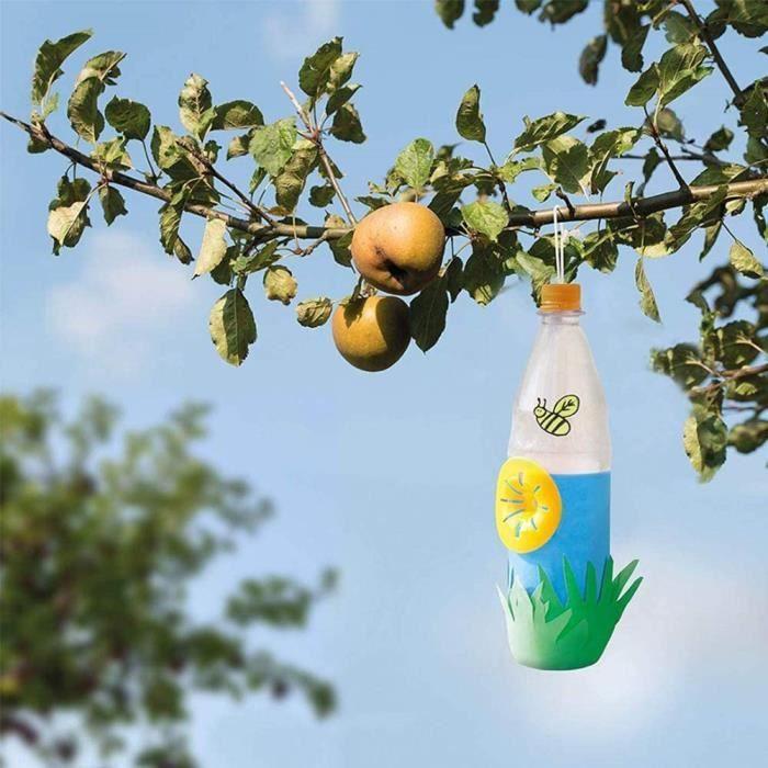 10PCS Pièges à Guêpes Jaune Piège à Guêpe Piège à Entonnoir Jaune Guêpes Frelon Piège à Mouches des Fruits Forme D'abeilles Pièges V