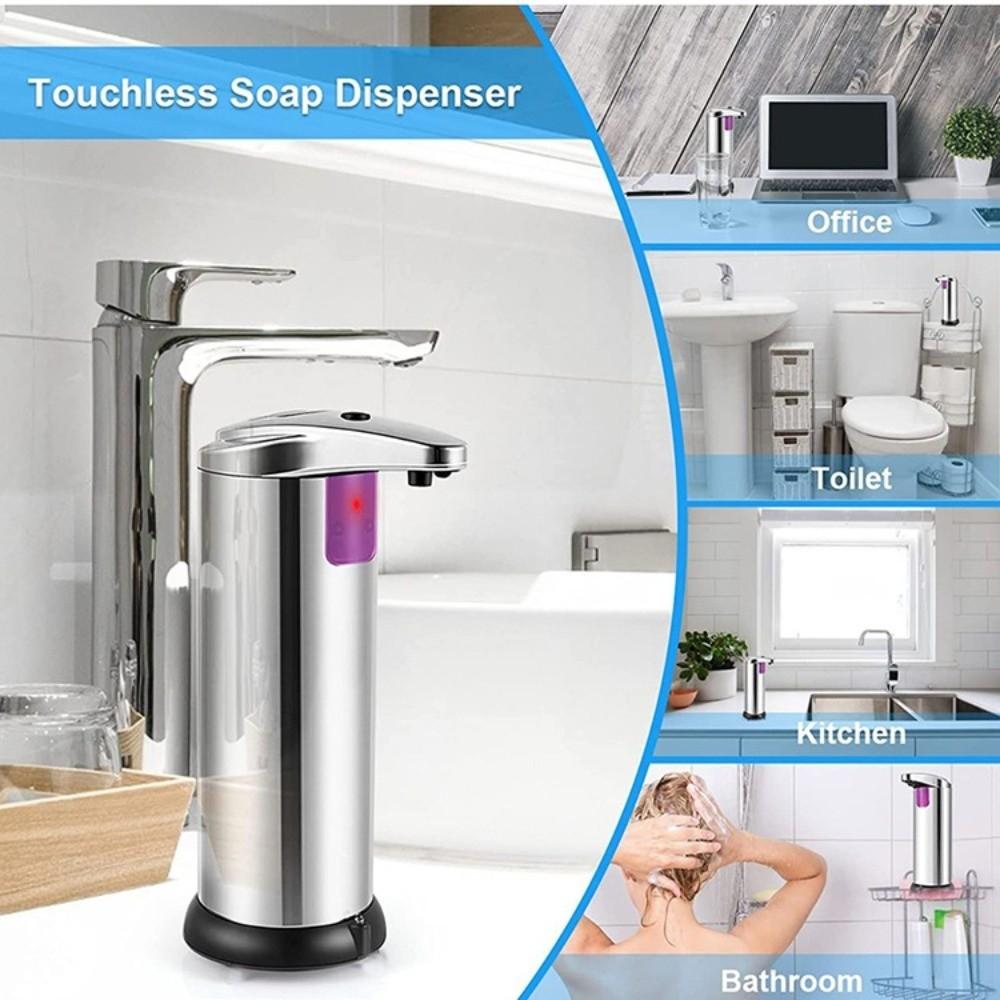 Stainless Steel Touchless Soap Dispenser Electric Smart Sensor Dispenser  Bathroom
