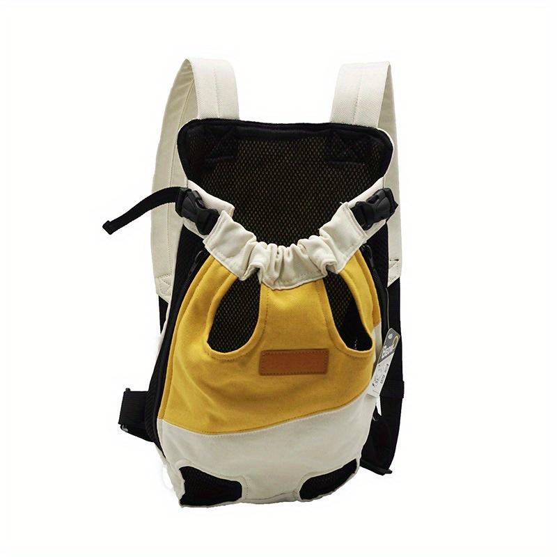 Double Shoulder Portable Travel Backpack Outdoor Pet Dog Carrier Bag Pet Dog Front Bag Mesh Backpack