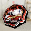 Fire Department Emblem Outdoor Automatic Umbrella Compact 8-Rib Lightweight Lightweight Travel Essential Fashion Lovers Birthday/Christmas Gift