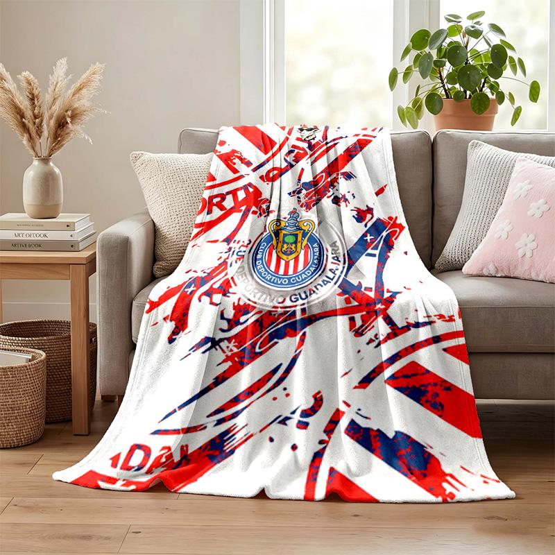 Deportivo guadalajara blanket Flannel Blanket Soft Cozy Plush Throw for Sofa Bed Lightweight Home Decoration Gifts for Christmas various holidays