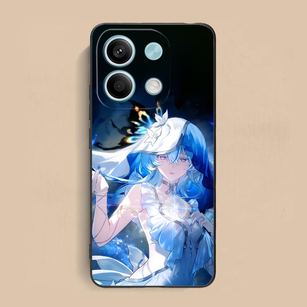 Wuthering Waves Shorekeeper Handyhülle für Xiaomi Redmi Note 14 13 12 11 S Pro Plus 4G 5G Bunte Druckabdeckung Cover Luxus