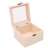 Transparent Glass Lid Preserved Flower Gift Box - Wooden Festival Packaging & Marriage Certificate Holder