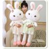Peluche Lapin Mignon Animal en Peluche Lapin Doux Poupée Lapin Kawaii Oreiller de Sommeil Cadeau d'Anniversaire pour Enfants Filles Lapin Doux et Câlin pour Vous