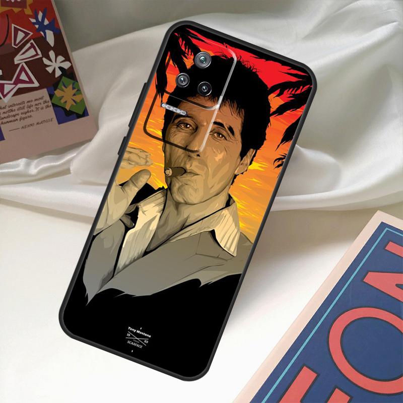Scarface Al Pacino Tony Montana Case For Xiaomi 15 14 Ultra 17 Pro Max 13T 14T 15T Pro POCO F8 X3 X5 X6 X7 F5 F6 F7 Pro Coque