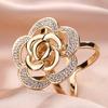 3Pcs/Set Flower Scarf Ring Elegant Silk Scarf Rings Rhinestone Scarf Clip Rings for Women Neckerchiefs Shawls