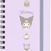 Sanrio Slim Ring Notebook Kuromi with Elastic Band 430897