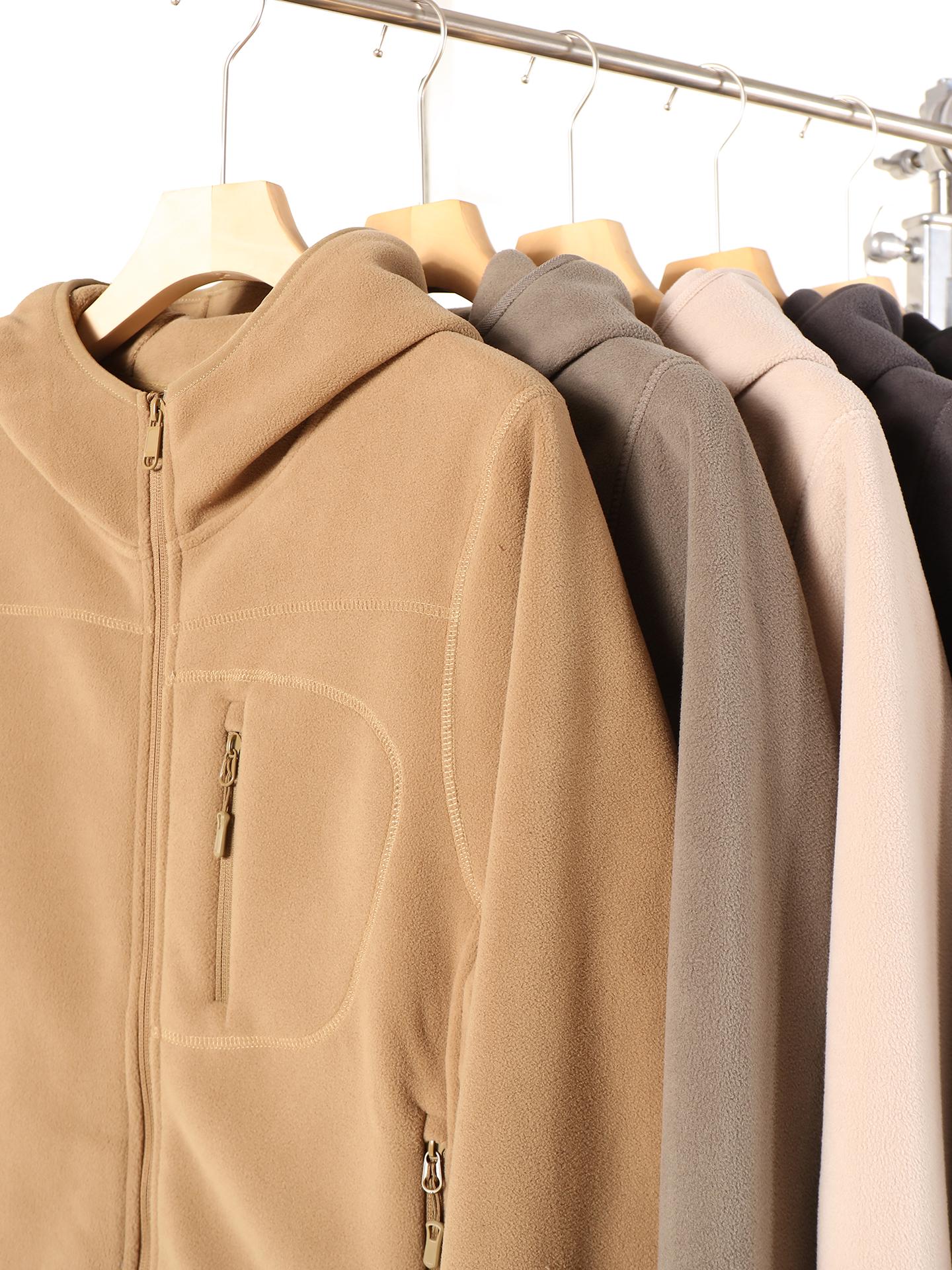 

Men s Windproof Fleece-Lined Hooded Jacket - Thick, Warm, Casual for Spring/Autumn/Winter 4XL (175-195 Jin)