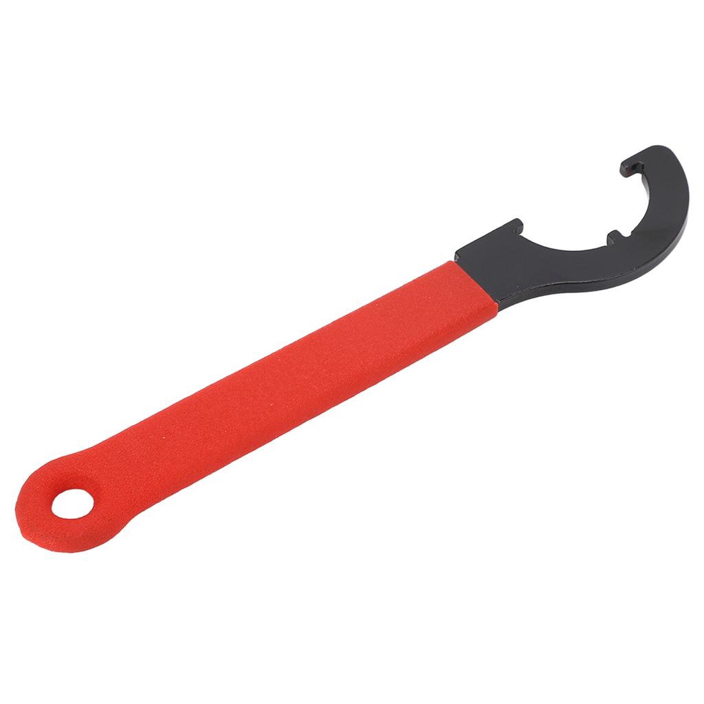 Clé à crochet en C Acier au carbone Outil clé à ergot avec poignée en caoutchouc pour raccord de tuyaux de sol