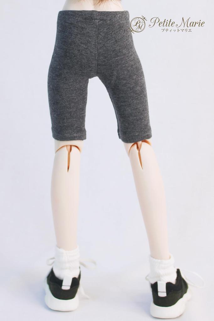 Petite Marie Scale MDD Compatible Length Dark Fits 40cm BJD Doll Daily Casual Fits 40cm BJD Doll Petite Marie 1/3 3/4 Leggings, Gray, Dolls, Clothes,