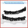 ACROPIX 1 Pair Front Left and Right Bumper Bracket for Honda CR-V 2017-2020 71198-TLA-A01 Plastic Black Car Parts