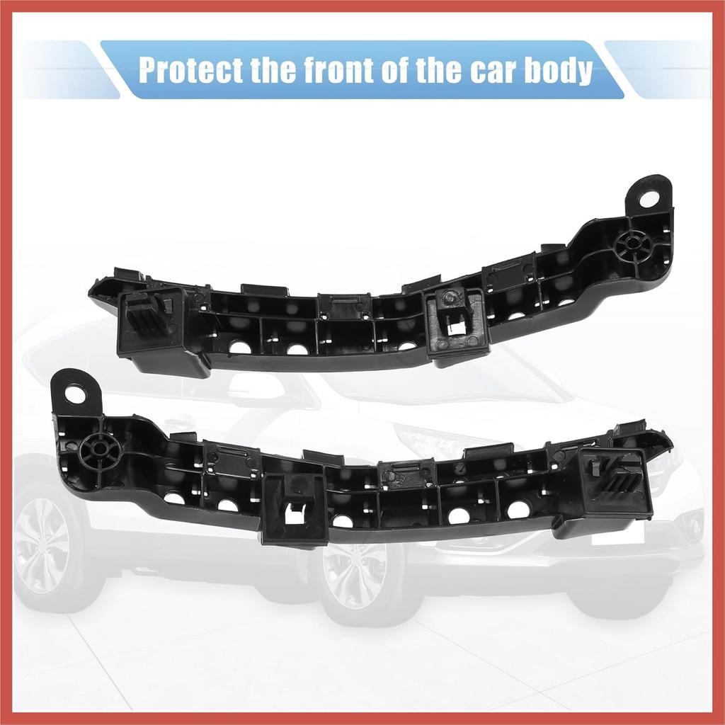 ACROPIX 1 Pair Front Left and Right Bumper Bracket for Honda CR-V 2017-2020 71198-TLA-A01 Plastic Black Car Parts