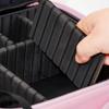 Portable LED Lighted Cosmetic Bag Multiple Compartment Waterproof Design For Nighttime Makeup Application