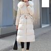 Parka Women Women's Winter Coats 2023 New Winter Jacket In Heavy Hair Long Cultivate Morality Belt Down Female Coat 8603