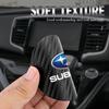 2Pcs Carbon Fiber Car Water Cup Mat Bottle Pad Coaster For Subaru WRX 2006 Legacy STI BRZ Impreza XV Forester Ascent Crosstrek