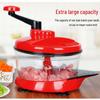 Manual Hand-Crank Meat Grinder & Vegetable Cutter: Kitchen Food Processor for Dumpling Filling & more.