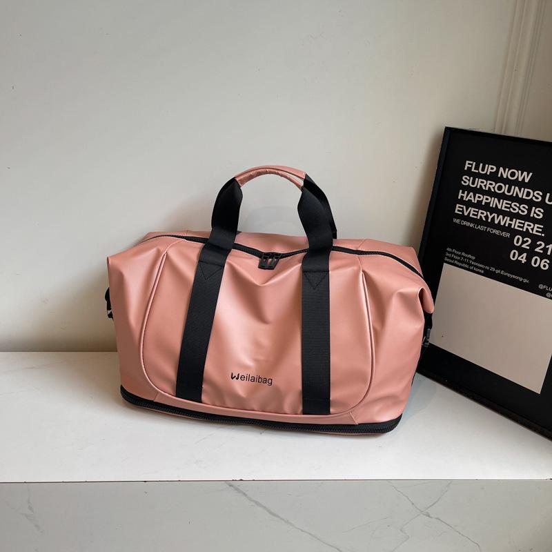 Portable Wet and Dry Separation Travel Bag Women's Large-capacity Outdoor Yoga Fitness Bag Lightweight Short-distance Expandable Duffel Bag