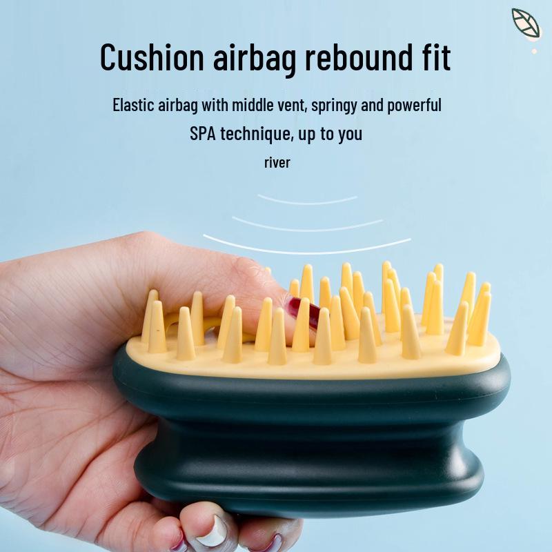 Silicone Scalp Massage Shampoo Brush - Relieves Itch, Promotes Healthy Hair.