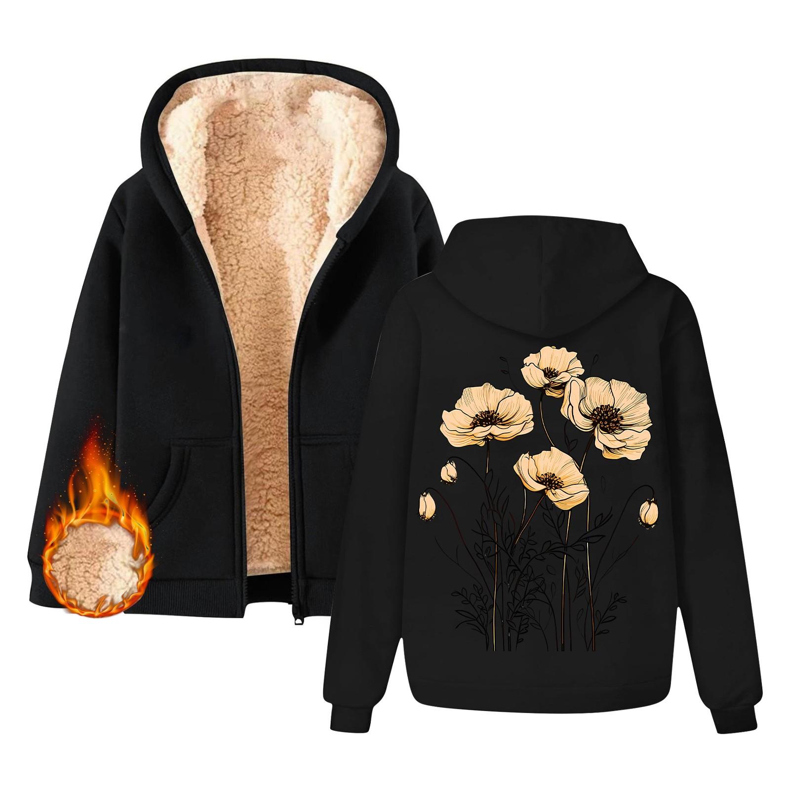 

Мужская и женская мода. Одно и то же пальто с флисовой толстой толстовкой с капюшоном. Кардиган с капюшоном. L чёрный