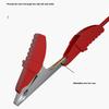 2Pcs Alligator Clip 50A PVC Sheathed Alligator Clamps Electric Test Clips Alligator Clamp for Car Auto Vehicle
