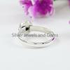 Round Turquoise Ring, Handmade Dainty Ring, 925 Sterling Silver Ring, Gift for Her, Designer Ring, December Birthstone