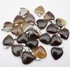 20MM Herzförmiger Naturstein Anhänger: Achat, Rosenquarz, Aquamarin, Pfirsichherz Schmuck