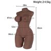 Half body without arms brown big breasts silicone real touch sex doll realistic breasts adult toy masturbator