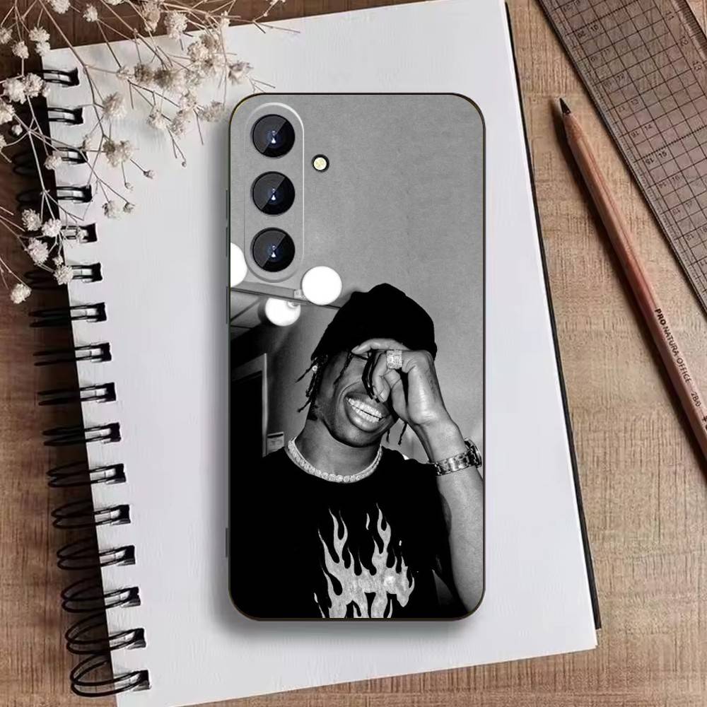 T-Travis S-ScottS Singer Phone Case For Samsung Galaxy A73,A21s,A22,A31,A52,A53,A71,A41Soft Black Shell