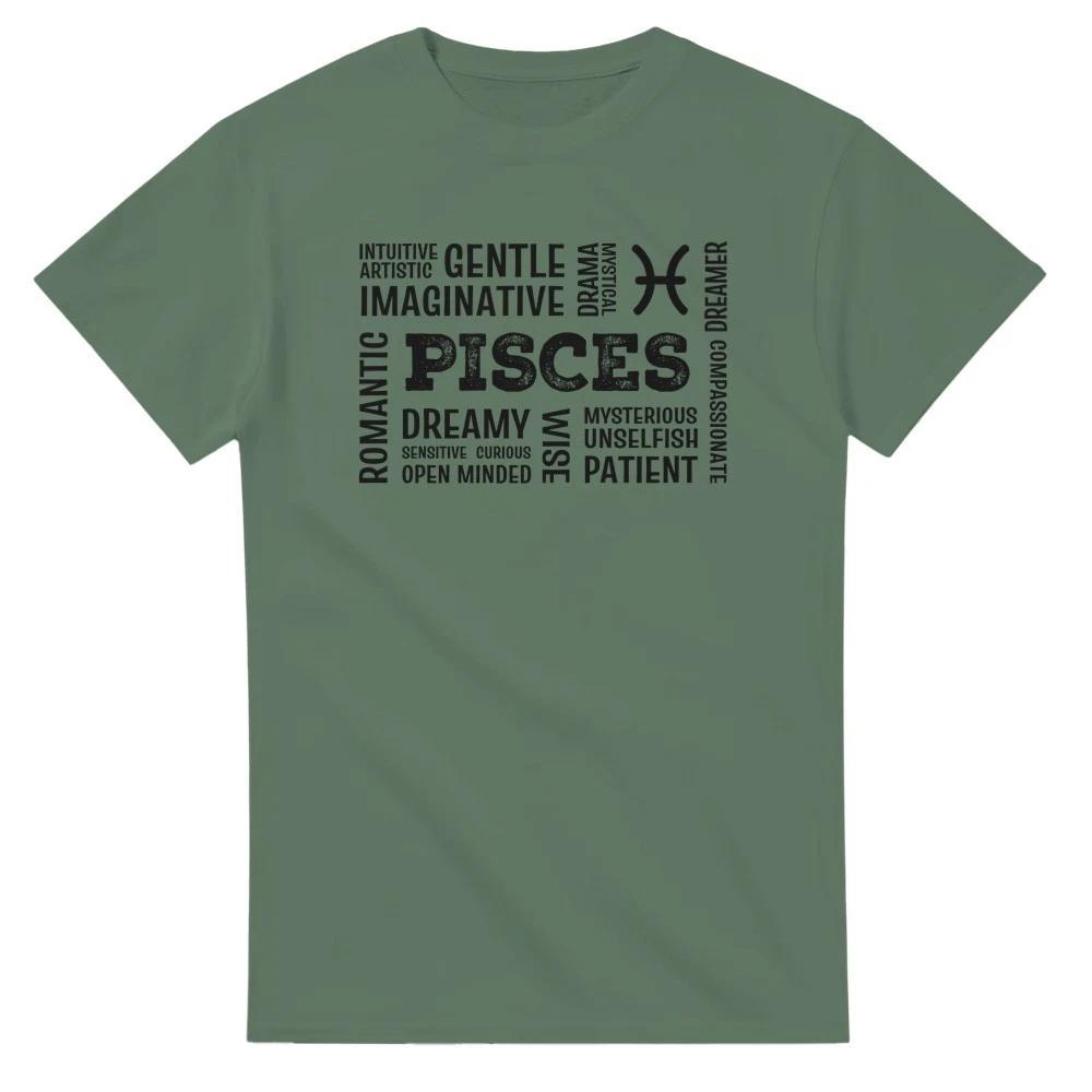 Pisces Word Art - Zodiac T-Shirt XS