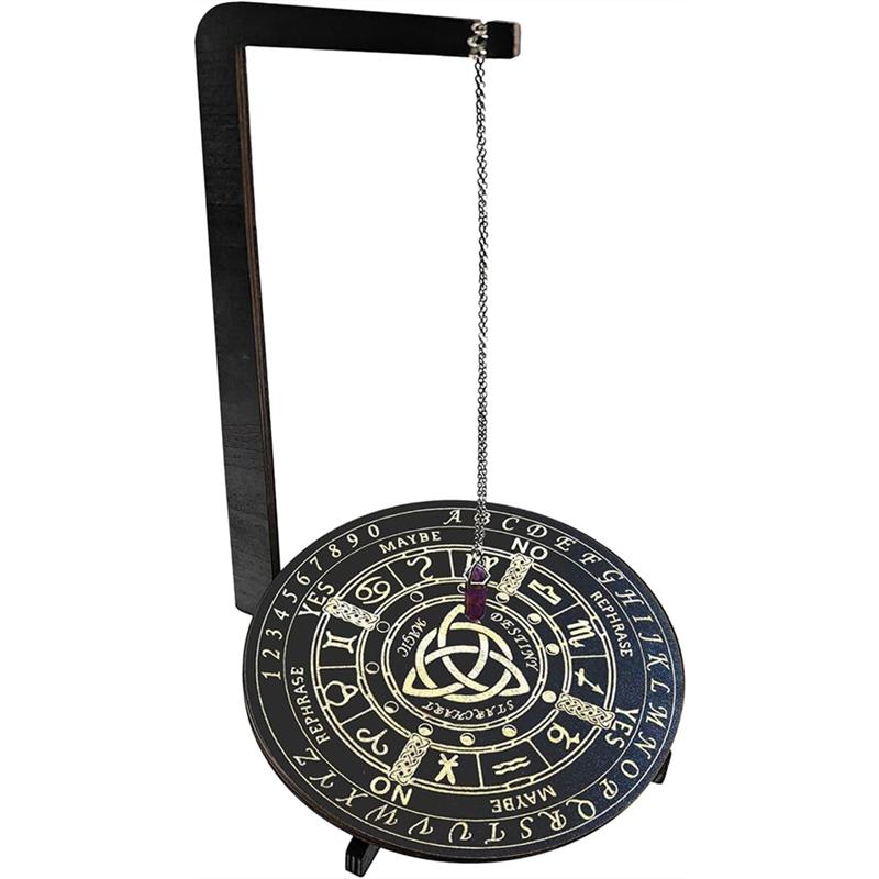 ABMH-Ornament Stones Rocks Pendulum Display Stand, For Reading Setup, Jewelry Crystal Holder A