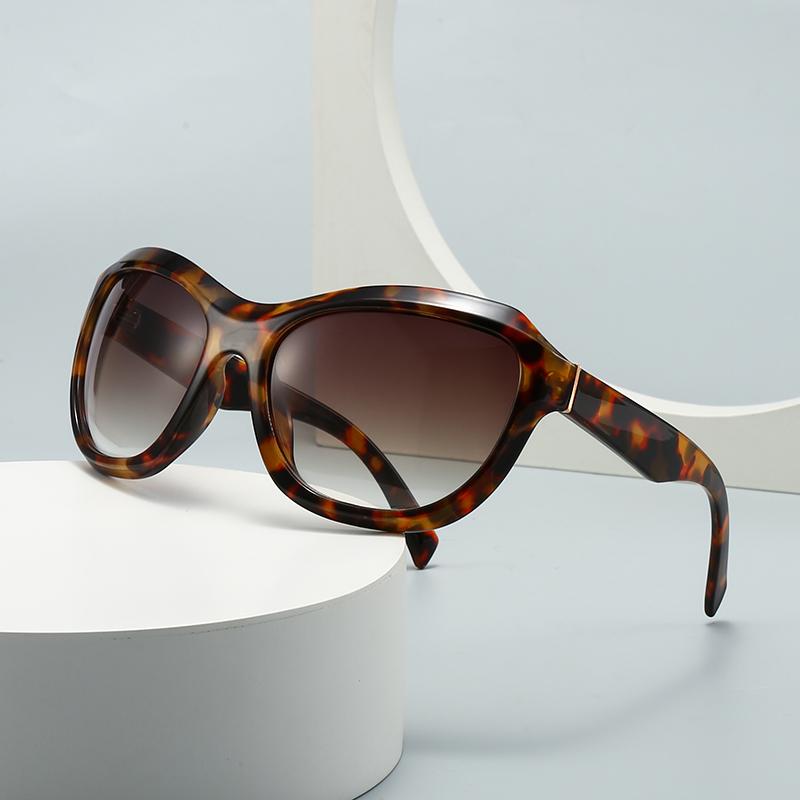 New European American Futuristic Polygonal Wrapped Sunglasses Trend Lh180 Stylish Cross Border Design