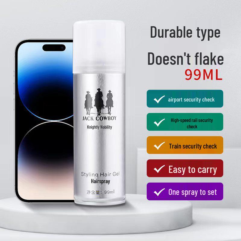 Shabelong Volumizing Hair Gel Fixing Spray, Long-Lasting Fresh Scent, Travel Size, Strong Hold.