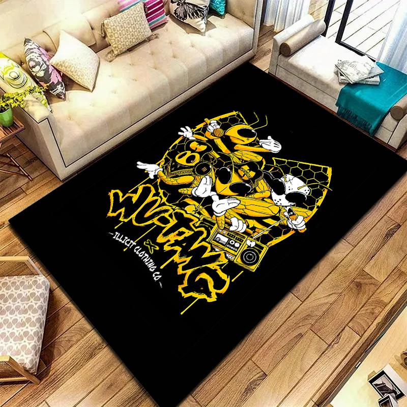 2026 Nuovo Tappeto Wu-Tang Clan per Soggiorno Camera da Letto Casa Decorazione Divano, Tappetino Antiscivolo per Giochi Bambini H10