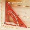 Adjustable Aluminum Alloy Triangle Ruler For Precise Angle Measurement And Straight Line Drawing Woodworking Projects