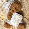 Cute Blue Checked Pyjamas Goodnight Bear Plush Toy, 15.7 In  Gift for Girls