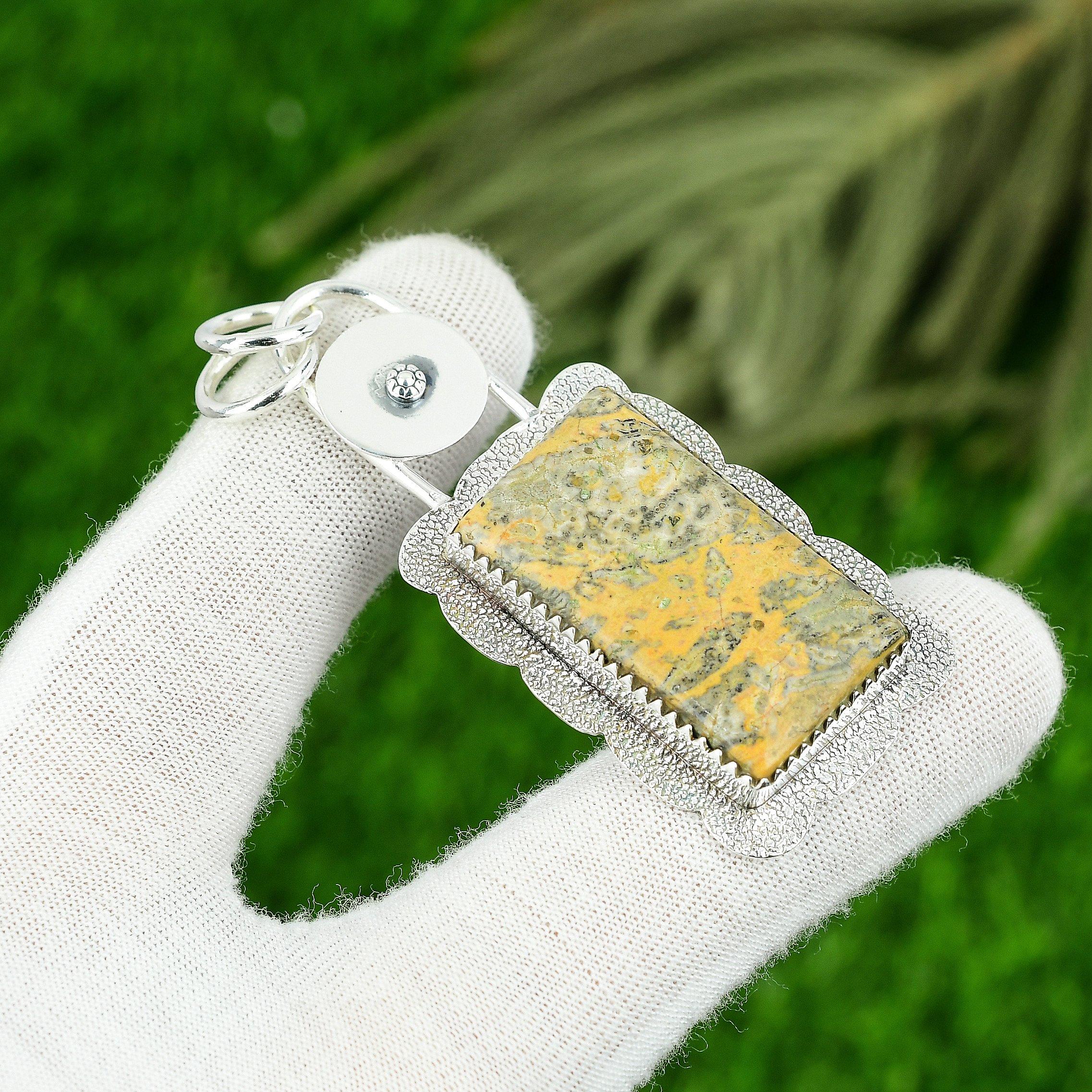 

Mothers day Sale Sterling Silver Leopard Skin Gemstone Sister Pendant Jewelry