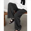 Women Trousers Loose Casual Striped Wide Leg Pants Hanging Straight Casual Trousers Spring Autumn Women 2025