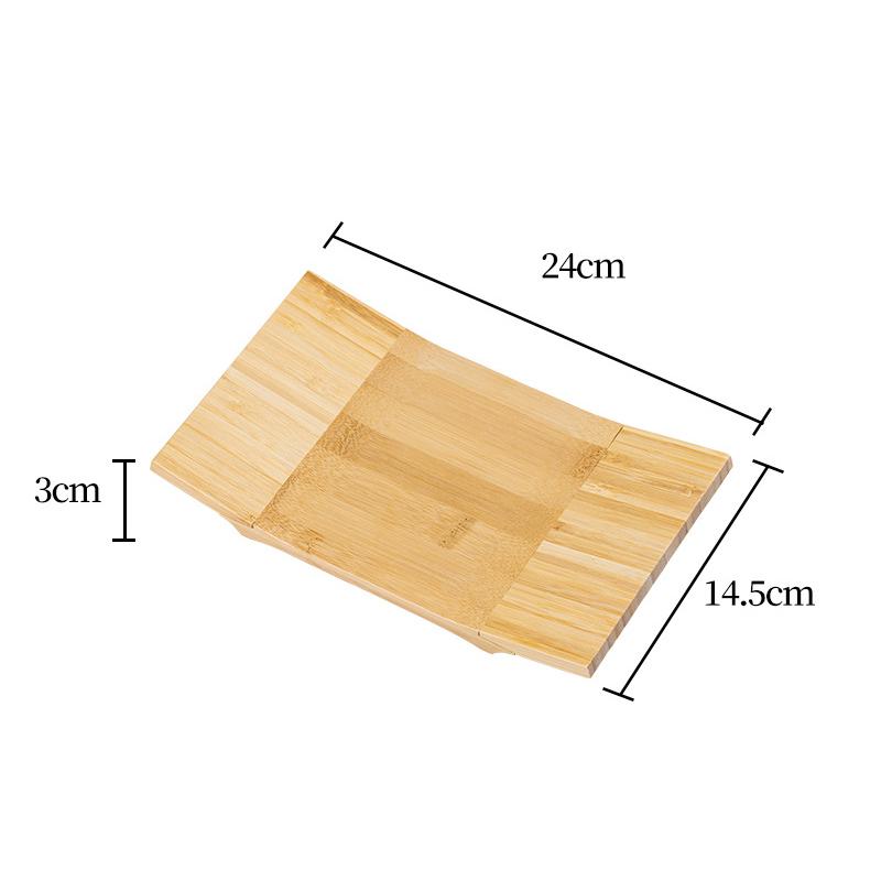 Bamboo Sushi Board Japanese And Korean Cuisine Rectangular Sushi Tray Serving Plate Cooking Sashimi Tableware Wood Platter Board