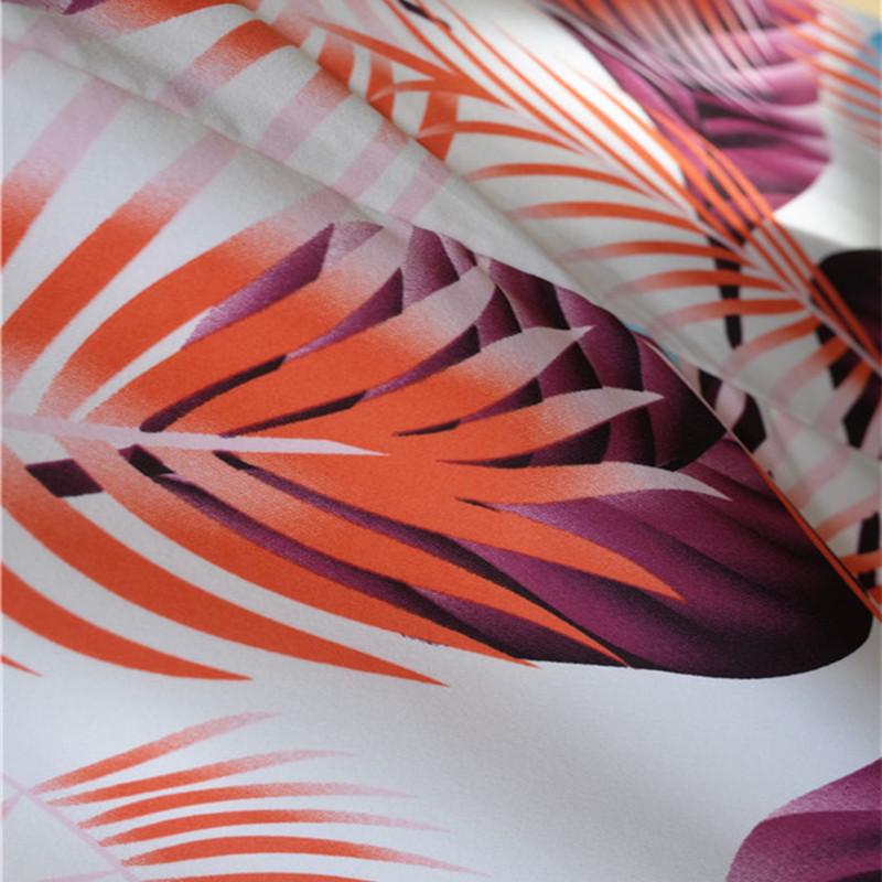 Strand-Cover-up-Tuniken für den Strand, Blätter-Druck, langer Kaftan-Bikini-Cover-up, Strand-Wickel-Badeanzug-Coverup Q568