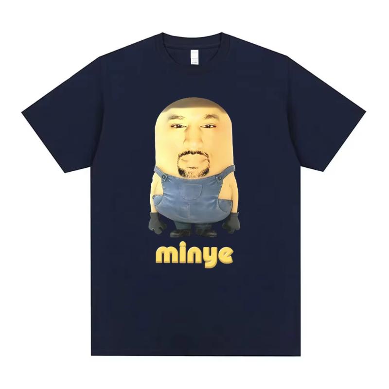 Rapper Kanye West Minye Funny Meme T Shirt Men Women Hip Hop Vintage Oversized Tshirt Men's Casual Cotton Short Sleeve T-shirts