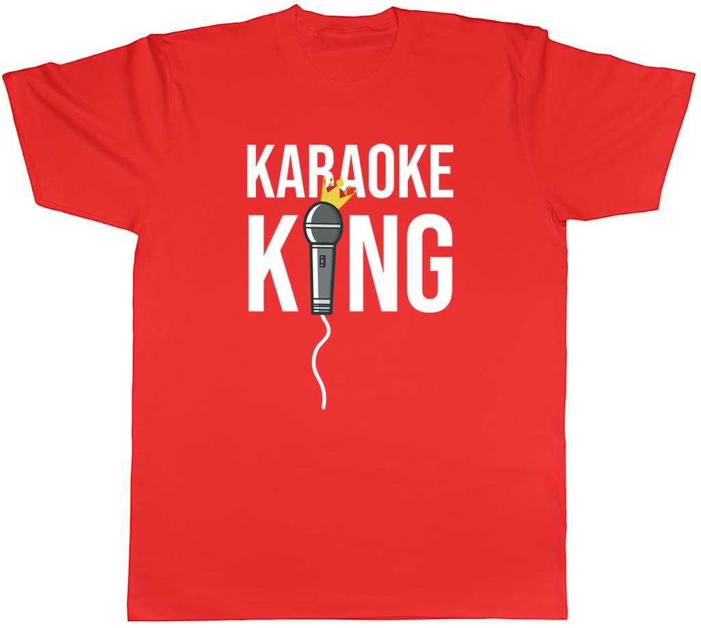 Karaoke King Mens Tshirt Music SingerMusician Microphone Tshirt Loose Casual Unisex Streetwear Shirt