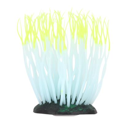 Aquarium Anemone Realistic Luminous Silicone Sea Anemone for Fish Tank Decoration