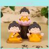 Adorable Resin Blessing Buddha Car Ornament For Home And Office Desk Decoration