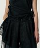 Kimjisu Multi-Knot Lace Jersey Top_Black