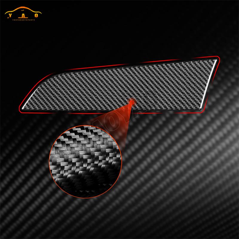 Carbon Fiber For Ford Focus Mk3 2012-2014 Co-pilot trument Panel Trim Strip Cover Interior Accessories