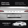 Spigen Rear Emblem Logo Full Coverage Pack for Tesla Model 3 2024-2, Carbon Fiber
